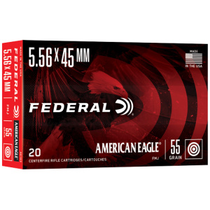 FEDERAL AE 5.56X45 55GR FMJ-BT - 20RD 25BX/CS