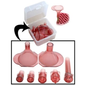 MTM POWDER FUNNEL KIT 17 TO - 500 S&W CLEAR RED