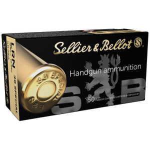 S&B 38 SPECIAL 158GR LEAD-RN - 50RD 20BX/CS