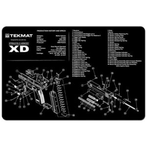 SPRINGFIELD ARMORY XD CLEANING MAT - 11" X 17"
