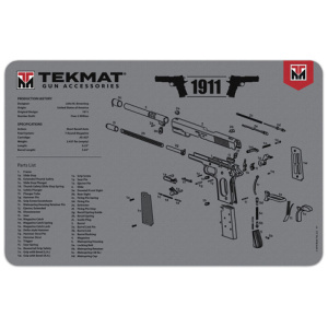 1911 CLEANING MAT - 11" X 17" - GREY