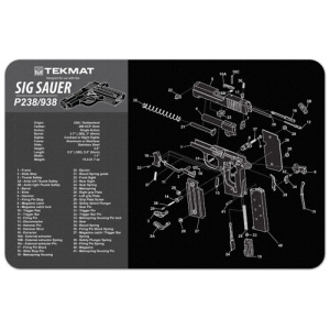 SIG SAUER P238 CLEANING MAT - 11" X 17"