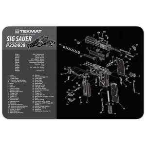 SIG SAUER P238 CLEANING MAT - 11" X 17"