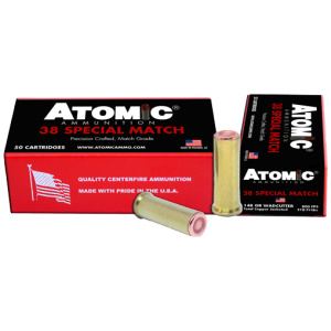 ATOMIC 38 SPECIAL MATCH 148GR - COPPER PLATE HBWC 50RD 10BX/CS