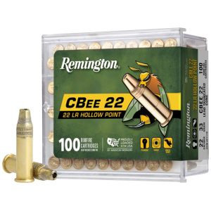 REMINGTON C-BEE 22LR 33GR HP - LOW-VEL 100RD 50BX/CS