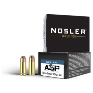 NOSLER 9MM 124GR ASP JHP - 20RD 10BX/CS