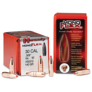 MONOFLEX™ BULLETS - 30 CALIBER, .308, 140 GRAIN, 50/BX