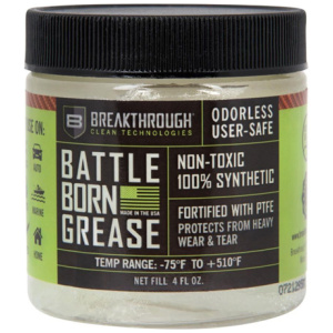 BATTLE BORN GREASE W/ PTFE - 4 OZ JAR, CLEAR