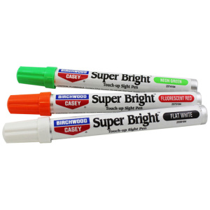 SUPER BRIGHT PENS - NEON GREEN, FLUORESCENT RED, FLAT WHITE