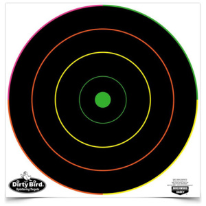 DIRTY BIRD® 12" MULTI-COLOR BULL'S-EYE TARGET - 10/PK