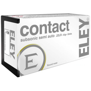 ELEY CONTACT SUBSONIC 22LR - 42GR RN 50RD 100BX/CS