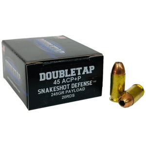 DOUBLETAP 45ACP+P SNAKE SHOT - 20RD 50BX/CS