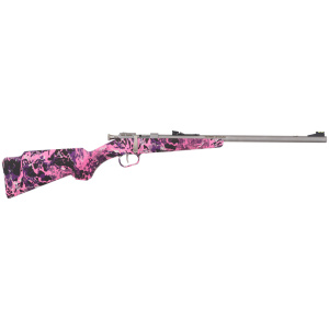 HENRY H5 MINI BOLT YOUTH 22LR - GEN 2 16.25" SS/SYN MUDDY GIRL