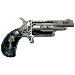 NAA MINI-REVOLVR 22WMR 1-5/8" - S/S MATTE BLACK PEARL 50 ANNIV